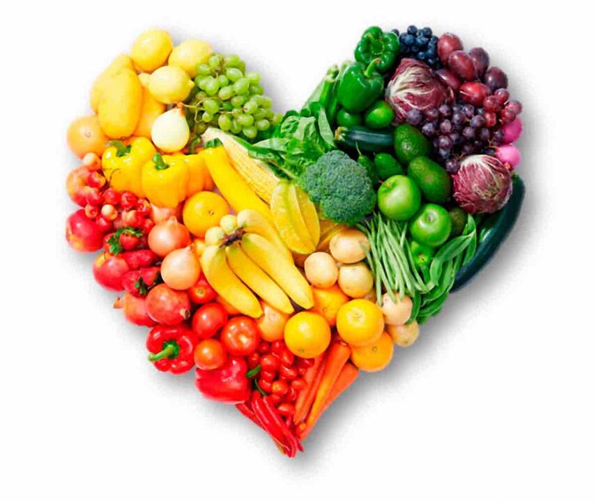Favori diyet için çeşitli sebze ve meyveler